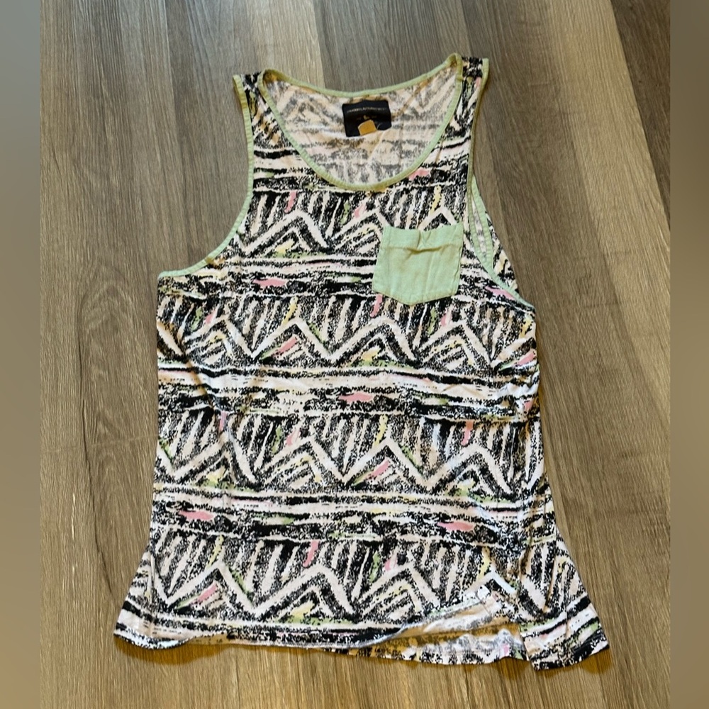 Modern Amusement Geometric Tank Top